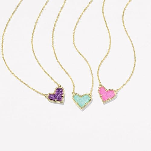 Kendra Scott Ari Heart Adjustable Length Pendant Necklace for Women, Fashion Jewelry thumbnail 3