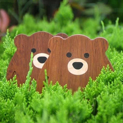 Wood Coasters for Drinks Absorbent, Handmade by Multiple Wood Inlays—Sapele Wooden Coaster Sets for Coffee Table Dining Table Wooden Table Coasters for Desk, Farmhouse, Office, Bar,Set of 6 thumbnail 7