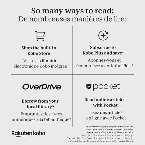 Kobo Clara BW | eReader | 6” Glare-Free Touchscreen with ComfortLight PRO | Dark Mode Option | Audiobooks | Waterproof | 16GB of Storage | Black thumbnail 7