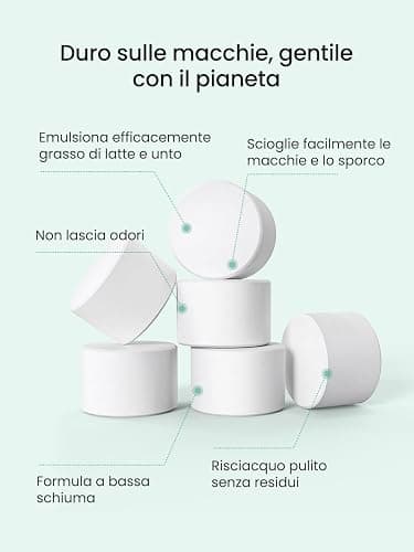 Grownsy Blocco Detergente per Biberon, Adatto per Lavabiberon Momcozy/Baby Brezza, Confezione da 40 Pastiglie Detergenti thumbnail 5