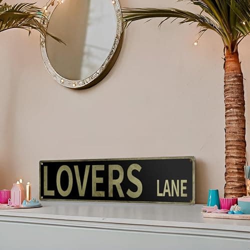 “Lovers Lane" street sign wall decor 16x4″ thumbnail 2