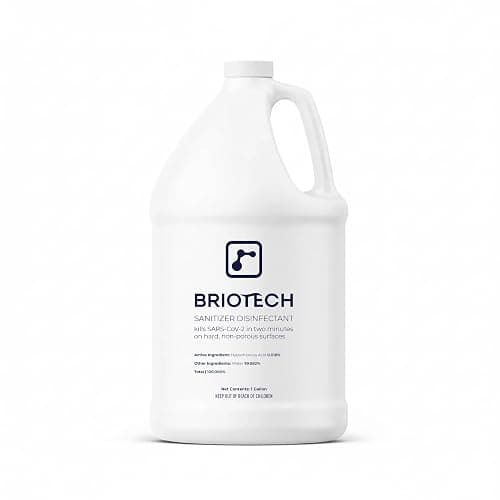 BRIOTECH Sanitizer Disinfectant Hypochlorous, Nursery, 1 Gallon Refill | Kill 99.99% of viruses, bacteria, control mold, eliminate odor, gentle for nursery, play rooms, food contact surfaces - Image 1
