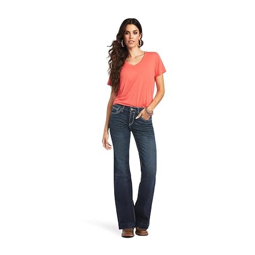 ARIAT Womens Trouser Perfect Rise Aisha Wide Leg Jean thumbnail 4