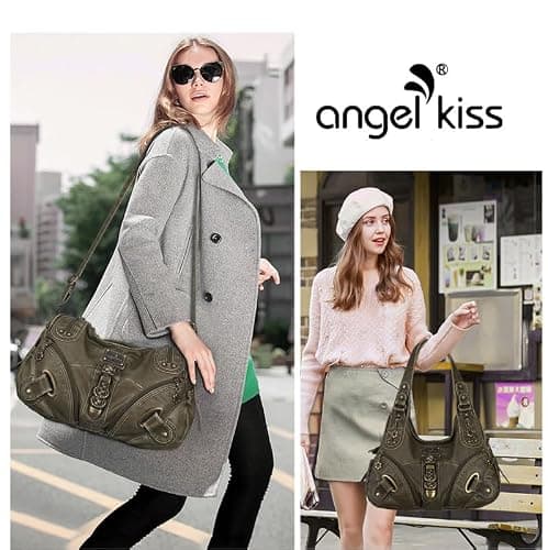 Angelkiss Hobo Purses and handbags for Women Satchel Handbag Women Purses Large Daily Shoulder Bags | Purses, handbags, Handbag, Women Purses, Large, Daily thumbnail 2