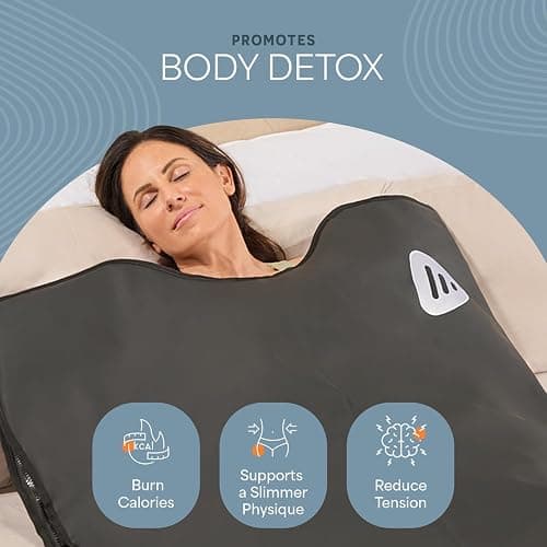 LifePro RejuvaWrap Infrared Sauna Blanket — Portable Sauna Bag with 9 Temp Levels Low EMF Far Infrared Heating — At Home Full Body Rejuvenation & Relaxation thumbnail 3