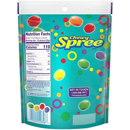 Wonka Spree Original Hard Candy, Resealable Bag, 12 Ounce Bag thumbnail 2