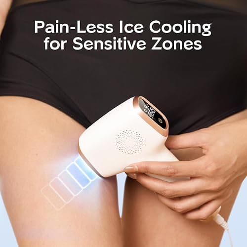 INNZA IPL Hair Removal with Ice Cooling Care Function for Women,Long-Lasting Results,999,999 Flashes Painless Hair Removal, Hair Removal Device for Armpits Legs Arms Bikini Line thumbnail 5