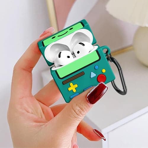 AirPod 4 Case Cover, KOREDA Cute Cartoon Game Case for Airpods 4th Generation (2024), Funny Kawaii 3D Cartoon Silicone Case for Women Girls (Green) thumbnail 3