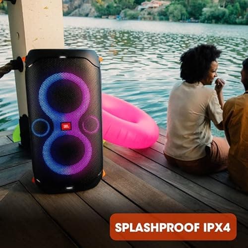 JBL PartyBox 110 - Portable Party Speaker with Built-in Lights, Powerful Sound and deep bass, Black thumbnail 9