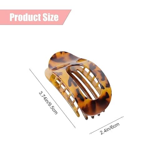 Flat Hair Clips for Women,Hailoyearn Hair Clips,Flat Claw Clips for Women,Thick/Thin Hair, Casual Versatile Solid Colour Lay Flat Hair Clip, Simple Elegant Hair Clip thumbnail 6
