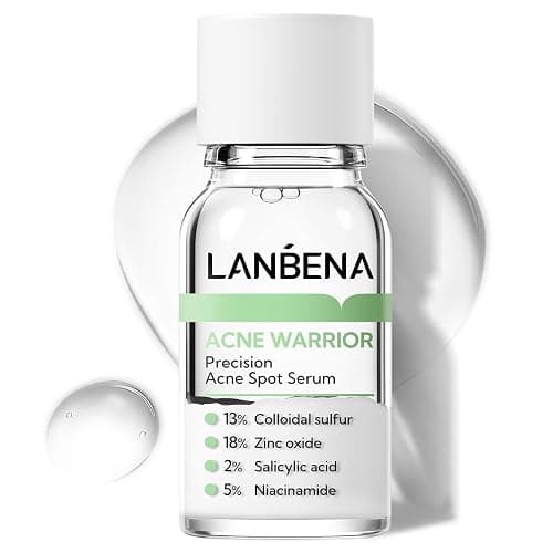 LANBENA Precision Acne Spot Serum, Acne Drying Lotion, Overnight Acne Treatment For Face, Dry Out Pimples, Blemishes, Zits And Clean Pores, 0.42 Fl Oz - Image 1
