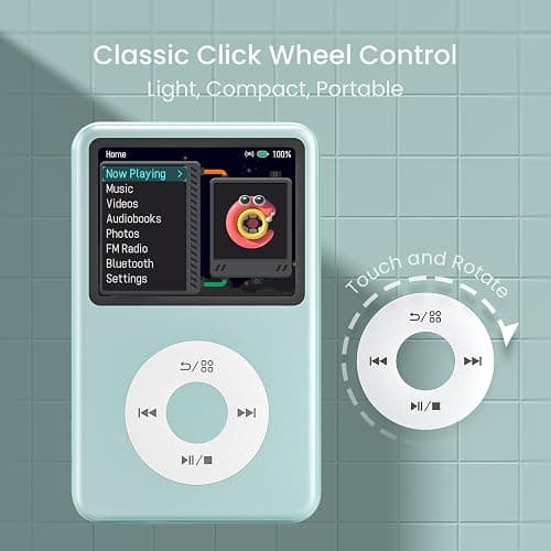 Mp3 Player with Bluetooth Innioasis Y1 Video Digital Music Player HiFi Mini Portable Kids Audiobook Mp3 2025 Nice Gift Choice Theme Upgrade Off-Green thumbnail 7