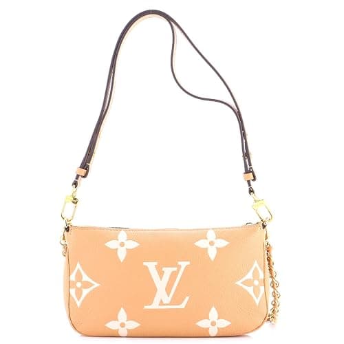 Louis Vuitton, Pre-Loved Multi Pochette Accessoires Bicolor Monogram Empreinte Giant, Neutral thumbnail 3