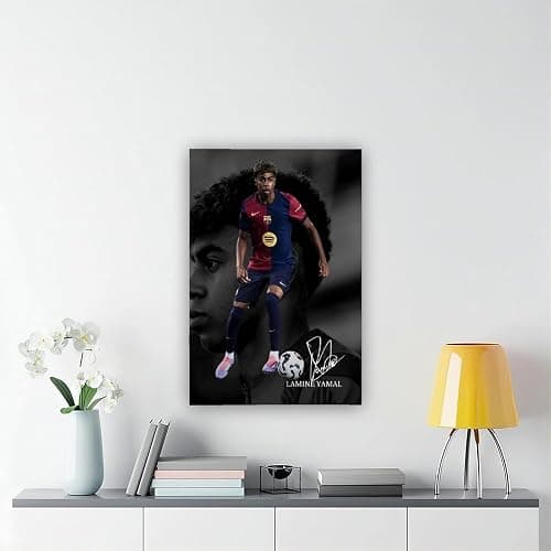 Lamine Yamal Leinwand-Poster, Schlafzimmerdekoration, 60 x 90 cm thumbnail 6