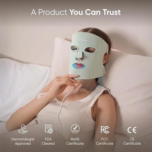 Nanoleaf FDA-Cleared LED Face Mask with 7 Light Therapy Modes - Professional Red, Blue & NIR Light Treatment Device for Wrinkles, Acne & Skin Rejuvenation - 432 LEDs, Rechargeable thumbnail 5