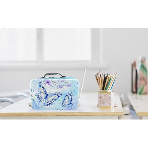 LIRUNQIU Diamond Painting Storage Containers, 60 Slots Diamond Painting Accessories and Tools for Diamond Art Organizer Case(Blue) thumbnail 2
