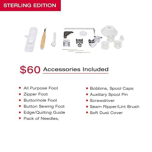 SINGER® Sterling Edition Heavy Duty 4432 Sewing Machine with Accessory Kit | Strong Motor with Enhanced Piercing Power, 110 Stitch Applications, Full Metal frame & 1-step Buttonhole thumbnail 2