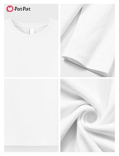 PATPAT Boys Long Sleeve Shirts Cotton Crewneck Tops Kids Basic Plain Tee | Casual Solid Breathable Cozy Layering T-Shirts Fashion Clothes 5-16Y thumbnail 6
