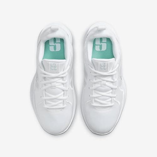 Sabrina 2 "Court Vision Big Kids' Basketball Shoes (FQ7376-100, White/Summit White/Glacier) Size 1 thumbnail 4