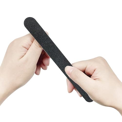 HeeYaa Nail File 10 PCS Professional Double Sided 100/180 Grit Nail Files Emery Board Black Manicure Pedicure Tool and Nail Buffering Files thumbnail 9