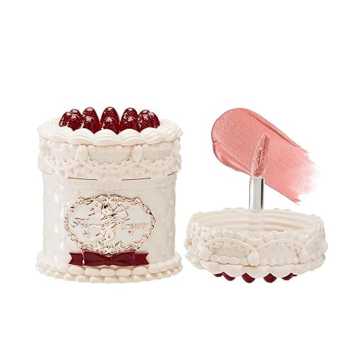 Flower Knows Strawberry Cupid Cake Lip Cream,Long Lasting Muted Terracotta Matte Lipstick,Hydrating Lip Stain,Transfer & Smudge-Proof Velvet Liquid Lipstick for Girls&Women,0.17 Fl Oz(V02 Soufflé) - Image 1