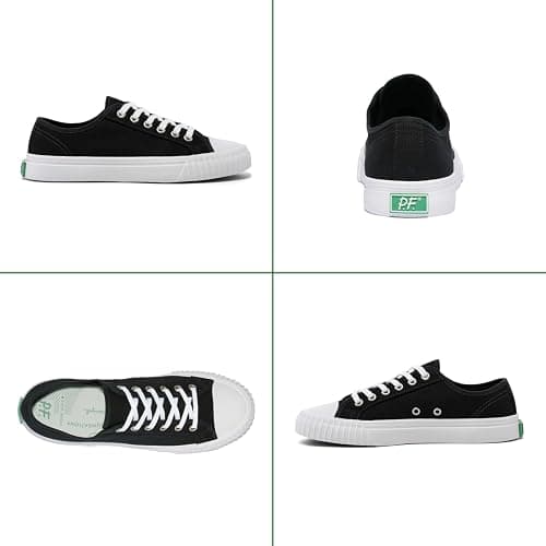 Unisex Center Low Top Canvas Sneaker|Black|Vulcanized thumbnail 6