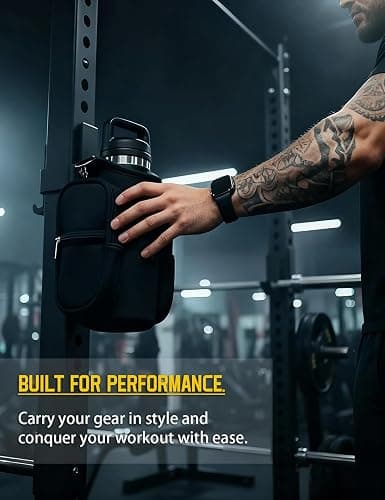 Magnetic Gym Bag for Men & Women - Water Bottle Holder, Crossbody Strap, Touchscreen Pocket & Creative Storage - Perfect for Gym, Running, Travel & Fitness Essentials thumbnail 2