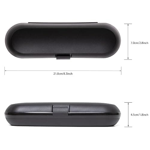 seplouis Electric Toothbrush Case Compatible with Oral B/Oral-B Pro/iO/Philips Sonicare/Demita/Bitvae and most other Brand Electric Toothbrushes on the market，Black thumbnail 2