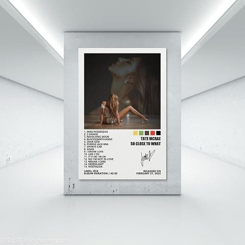 TANXINYUE Tate Poster McRae So Close to What Music Album Cover Posters for Room Canvas Wall Art Bedroom Decor 12x18inch(30x45cm) thumbnail 7