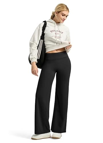 Willit Workout Gym Leggings for Women Straight Leg Bottoms Wide Leg Yoga Pants for Women High Waist Buttery Soft thumbnail 8