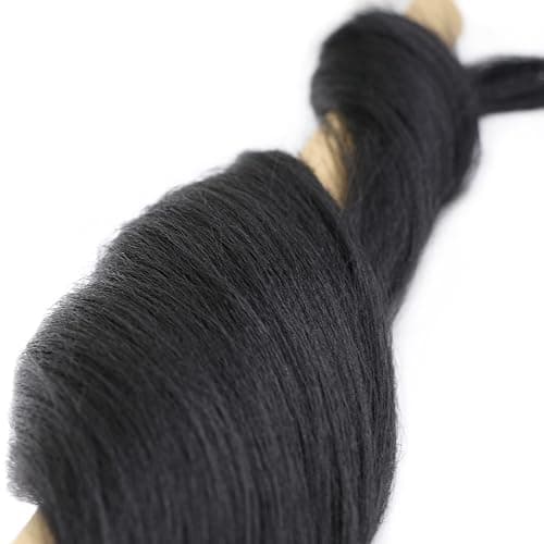 IXIMII Black Pre Stretched Braiding Hair 26 inch 3 packs #1B Prestretched Braids Hair Soft Straight Synthetic Braids Yaki Texture Hair Extensions thumbnail 7