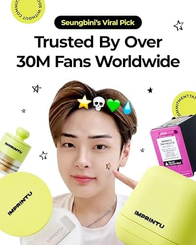 Imprintu Temporary Tattoo Printer – Full Set with Powder Primer & Balm Fixer, 100% Vegan Cosmetic Ink, Dual Mode for Skin & Objects, Lasts up to 24 Hours, Over 10,000 Custom Designs with iOS/Android thumbnail 2