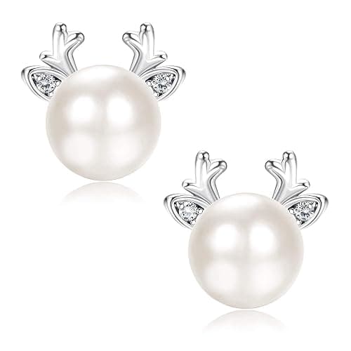 MAMÁ Pendientes perlas reno - Image 1