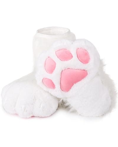 ZFKJERS Cosplay Animal Cat Plastic Claws for Fursuit Feet Paw Shoes Furry Paw Slippers Adults Costume Accessories Set - Image 1