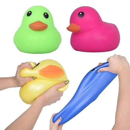 Soft Duck Squishy Sensory Fidget Toys Jumbo Squishy Duck for Stress Relief Slow Rising Squishies for Anxiety Management Cute Fidgets Duck Big Toys Cute Duck Squeeze Dough Ball Stress Ball Colorful thumbnail 5