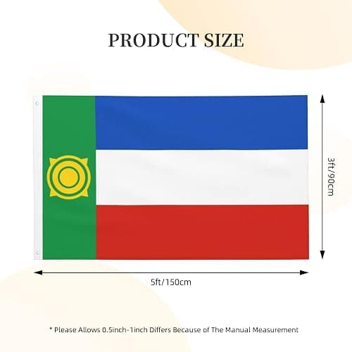 LIFANGMI Double Sided Flag of Khakassia Flag 3x5 FT Outdoor Flags Banners Durable Patio Indoor Decorative Flags Home Party Funny Flags 3by5 Flags thumbnail 3