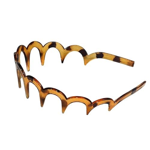 TOSEFES 2025 Zigzag Headbands for Women, 2-Pack U-Shaped Hair Comb Headbands, Non-Slip Slick-Back Hair Accessories, Black & Tortoise Recycled Plastic, Teeth Hairband for Everyday Styling & Workout thumbnail 8