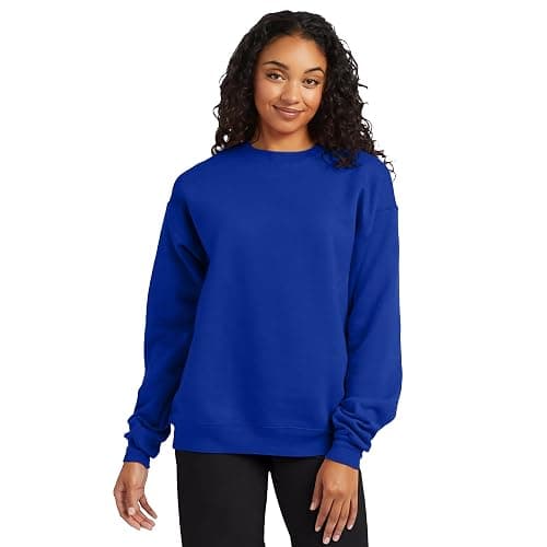 Hanes Men's Ecosmart Fleece Sweatshirt, Pullover Crewneck Sweatshirt, Big & Tall, 1 or 2 Pack thumbnail 3