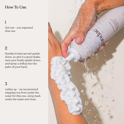 sundae Whipped Shower Foam Coconut Cream Foaming Body Wash 8.9 fl oz, 265ml thumbnail 4