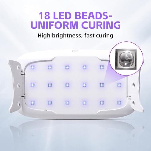 LET'S RESIN UV Resin Light, Portable Curing Lamp, White | Portable UV resin lamp provides a practical curing area for jewelry making, resin molds and DIY craft projects thumbnail 4
