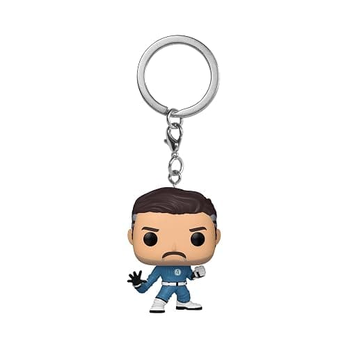 Funko Pop! Keychain: The Fantastic Four: First Steps - Mister Fantastic - Fantastic Four (2025) Novelty Keyring - Collectable Mini Figure - Stocking Filler - Gift Idea - Official Merchandise - Image 1