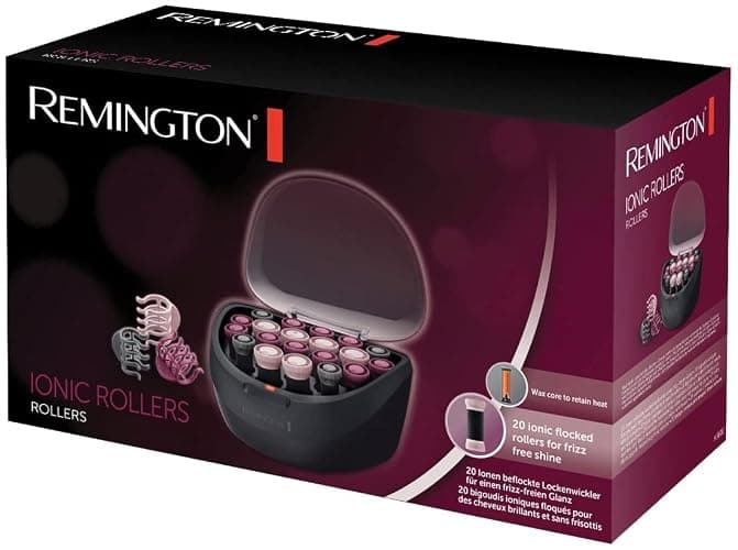 Remington Lockenwickler - elektrisch aufheizbar [20 Stück in 3 Größen: 4x19mm, 10x22mm, 6x27mm] Ionen-Technologie, beflockt mit Wachskern für lang anhaltende Wärme, kühle Enden, H5600 thumbnail 2