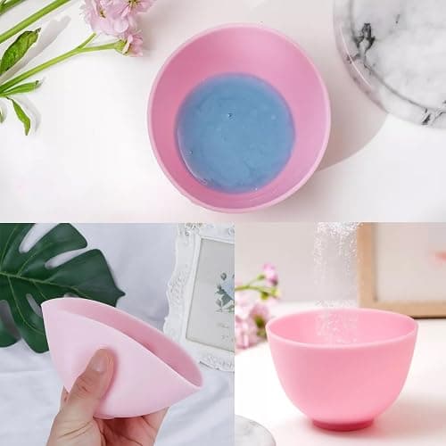 39 Pcs Esthetician Facial Supplies Set: 4 Silicone Facial Bowls, 4 Facial Headbands, 15 compressed sponges, 10 facial spatula, 6 Facial Cosmetic Fan Brushes for Mud Cream, Makeup Peel, Face Cleansing thumbnail 6