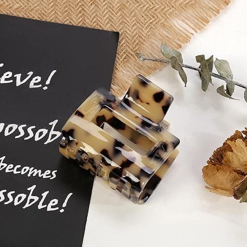 Krallenclip,3 Stück Rutschfeste Kleine Krallenclips Starker Halt Haarspangen Frauen Haarkrallenclips für Dickes Haar - 3pcs-2 thumbnail 4
