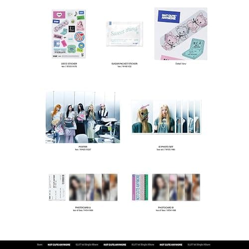 ILLIT - 1st Single Album NOT CUTE ANYMORE Not Cute ver. Photobook + Mini book + Postcard R + Deco Sticker + Poster + ID Photo Set + Gift thumbnail 6