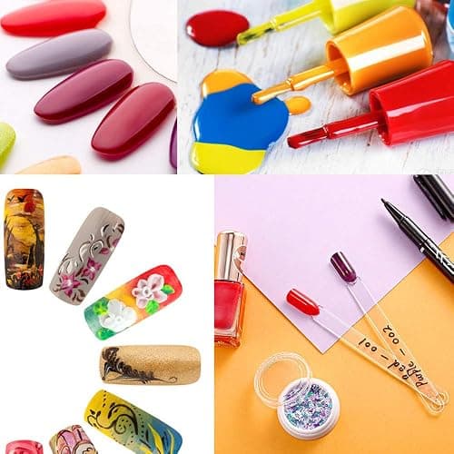 150 Pcs Clear Nail Swatch Sticks with Ring, Fan Shape Nail Art Polish Display Tips, False Nail Sample Sticks, Nail Practice Color Display, Transparent Polish Board for Nails thumbnail 4