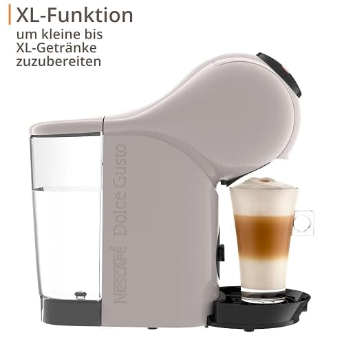 NESCAFÉ DOLCE GUSTO Genio S Kaffeekapselmaschine, abnehmbarer Wassertank 0,8 Liter, heiße und kalte Getränke, 1500 Watt, 15 bar Pumpendruck, Eco-Modus, besonders kompakt, Taupe, KP243AF0 thumbnail 6