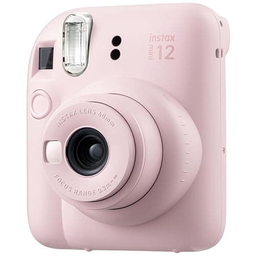 Fujifilm Instax Mini 12 Instant Camera Blossom Pink Bundle with Fuji Instax Mini Film Value Pack (20 Sheets) + Protective Carrying Case + Photo Album + Microfiber Cleaning Cloth thumbnail 4