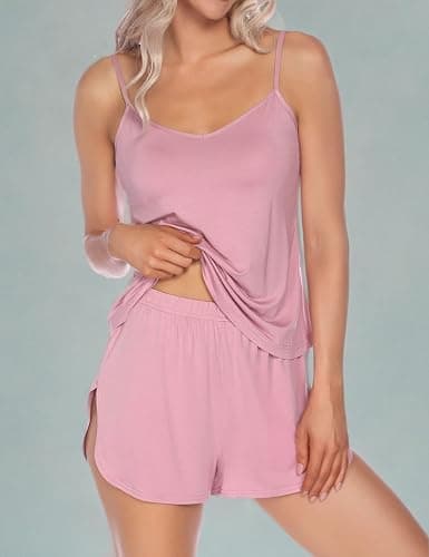 Senert Sexy Pajamas for Women Sleepwear Sexy Lingerie V Neck Pjs Cami Shorts Set Nightwear S-XXL thumbnail 7