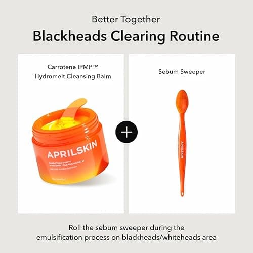 APRILSKIN Pore Cleansing Facial Silicone Brush | for Blackheads Removal & Face Scrubber | Gentle Exfoliation | Deep Pore Cleaning Massager | Pairs with Aprilskin's Carrotene Cleansing Balm thumbnail 4